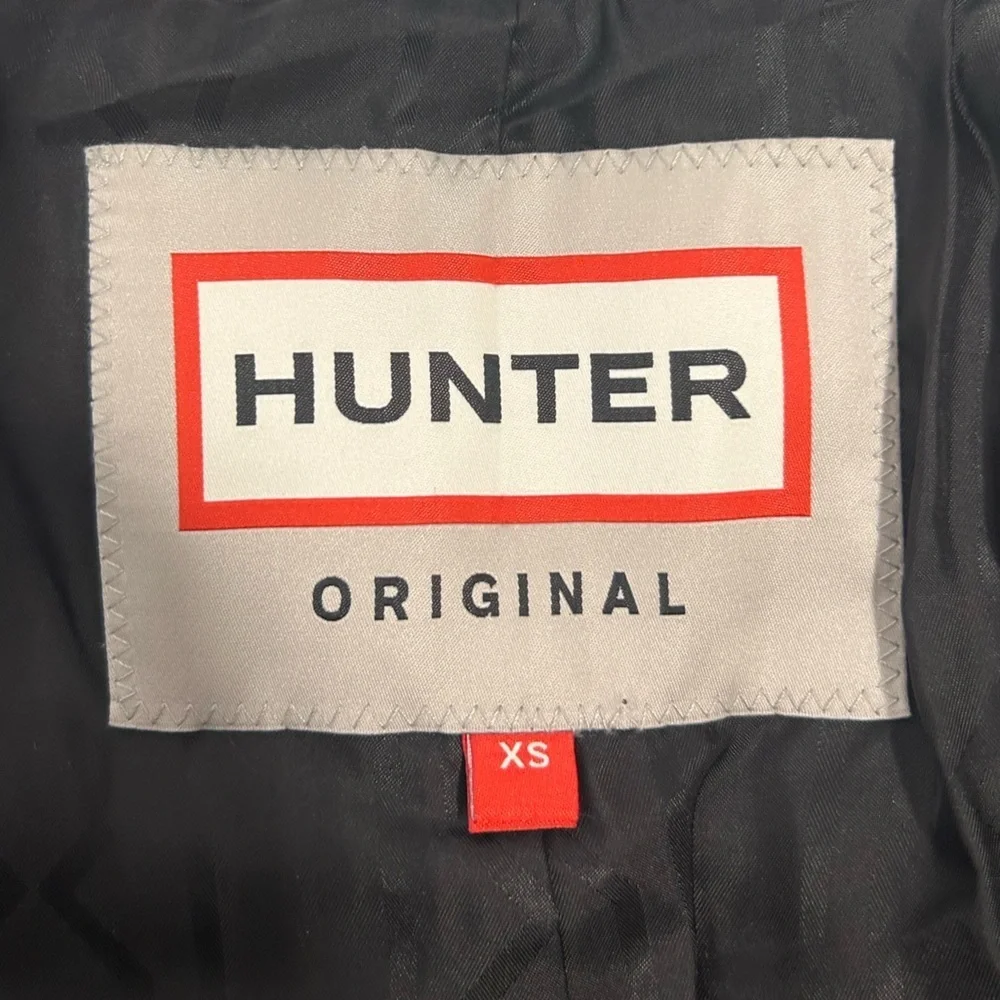 Hunter POPPY IRON/GREEN MARBLE Puffer Jacket Size XS